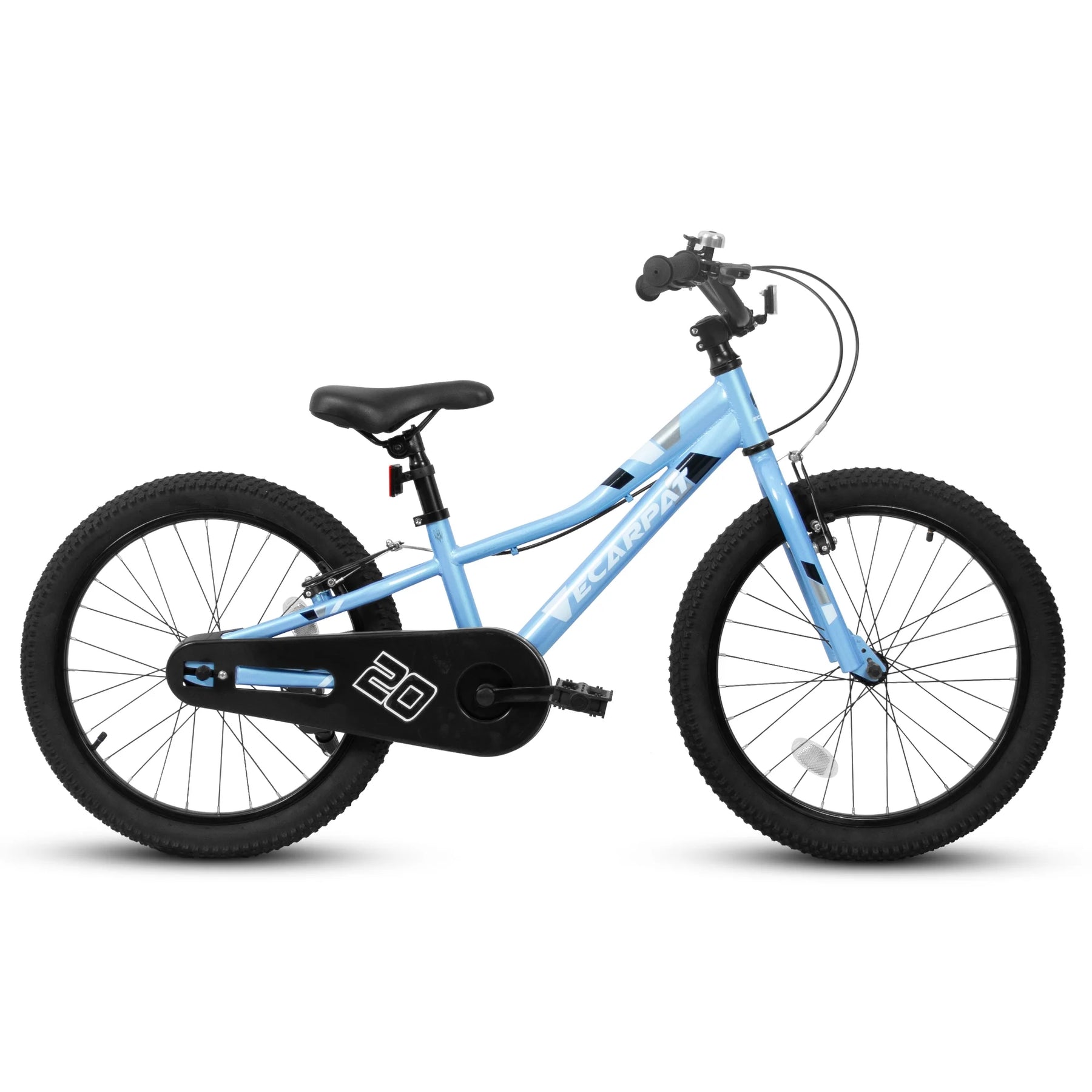 Ambifirner 20 in BMX Style Bike, Hi - Ten Carbon Steel Frame with Front V - Brake & Rear Coaster Brake, Easy Assembly, Adjustable Seat for Learning Riders (Blue)