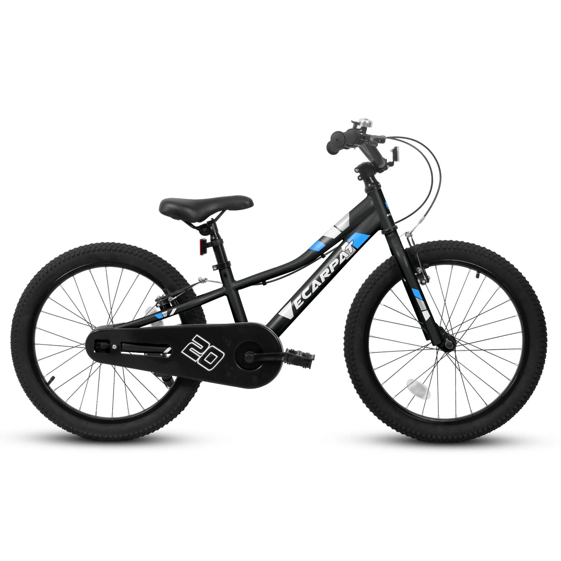 Ambifirner 20 in BMX Style Bike, Hi - Ten Carbon Steel Frame with Front V - Brake & Rear Coaster Brake, Easy Assembly, Adjustable Seat for Learning Riders (Blue)