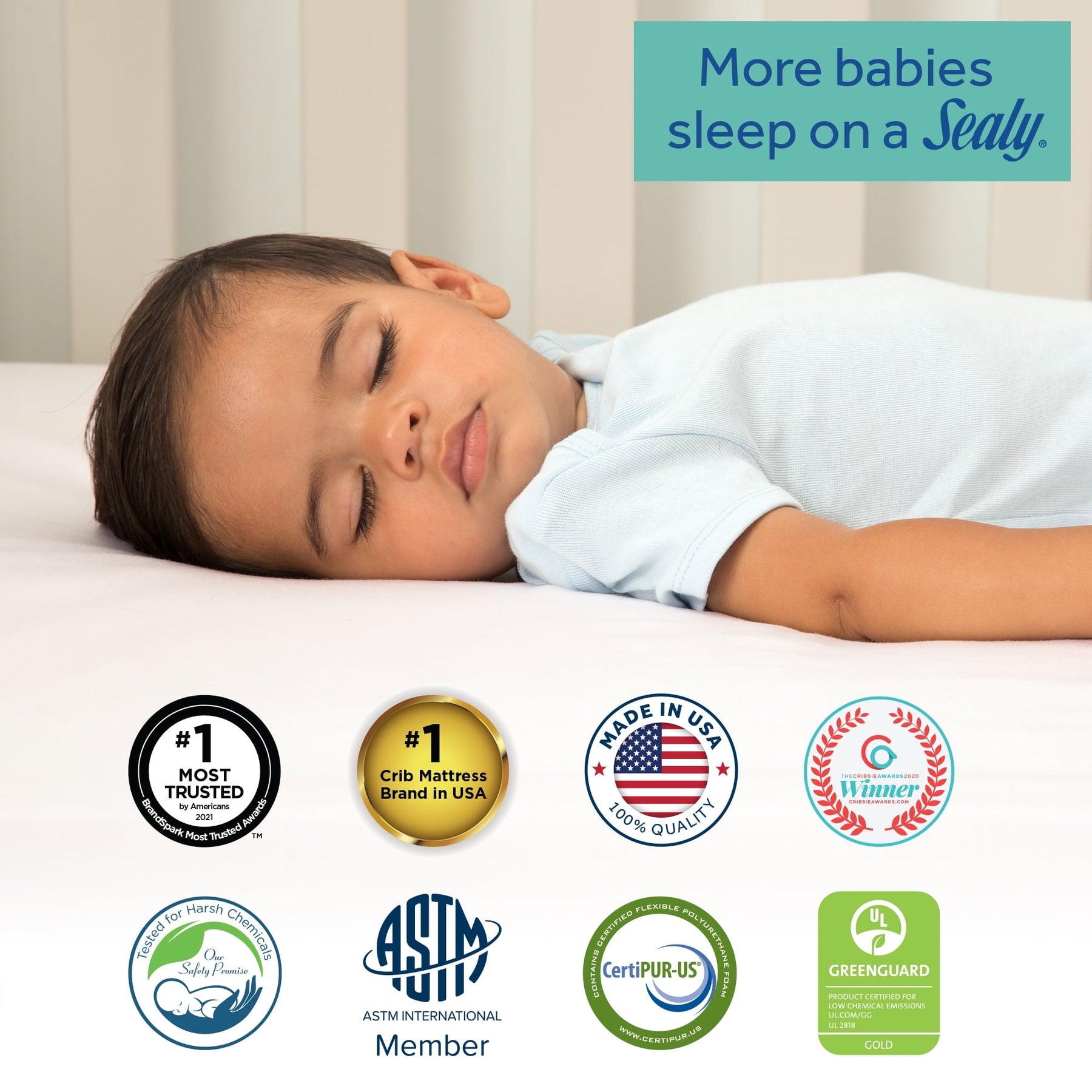 Baby Prestige Sleep Ultra-Premium 2-Stage Antibacterial. 204 Coil. Crib & Toddler Mattress