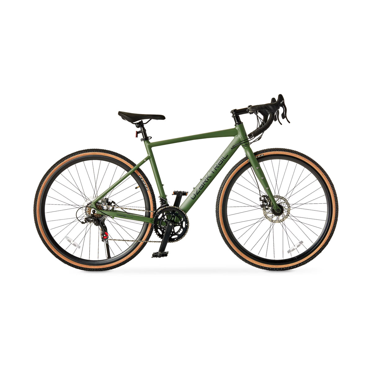 700c Ozark Trail G.1 Explorer Drop Bar Gravel Bike, Medium Frame, Fits Riders 5'5" - 5'10", Green, Adult