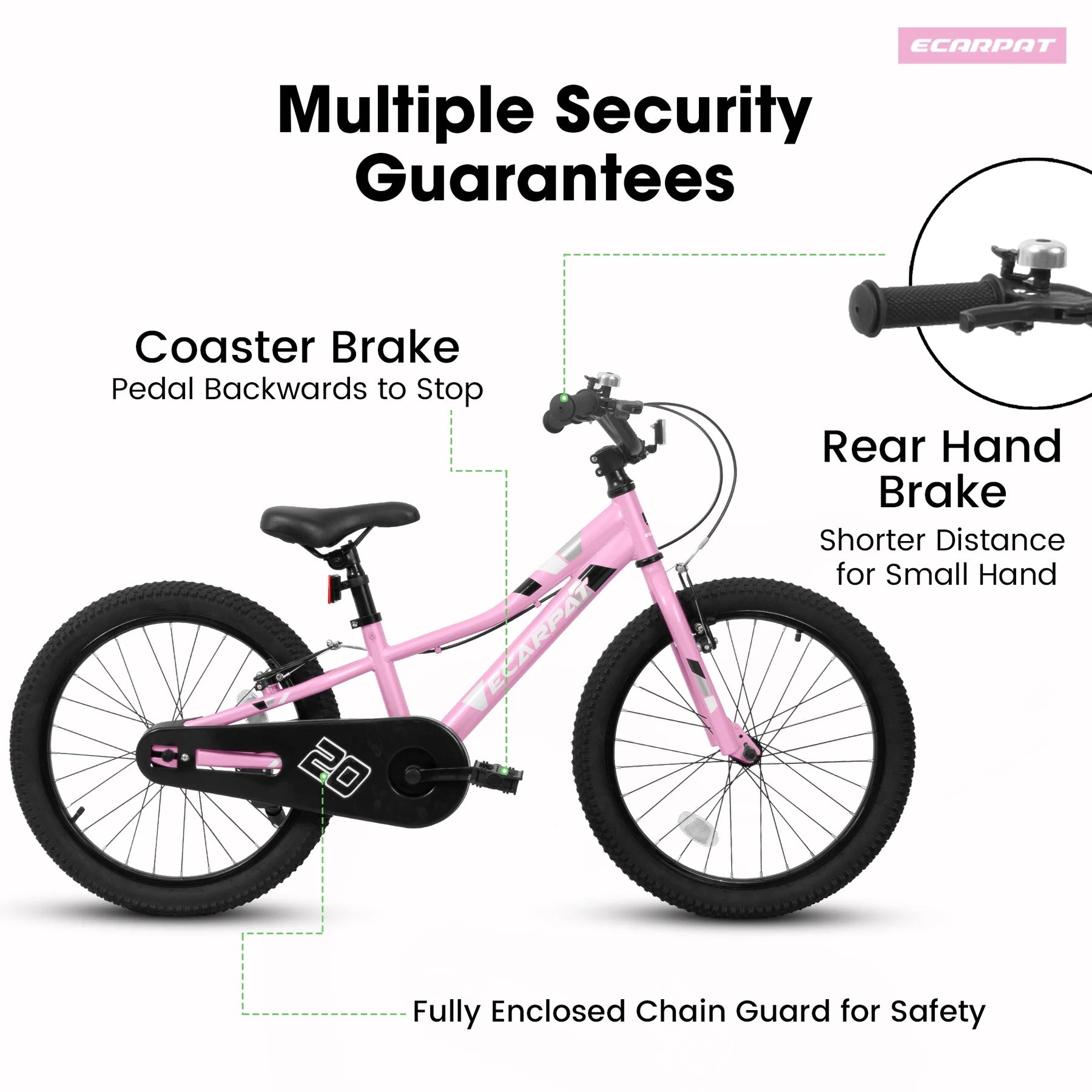 Ambifirner 20 in BMX Style Bike, Hi - Ten Carbon Steel Frame with Front V - Brake & Rear Coaster Brake, Easy Assembly, Adjustable Seat for Learning Riders (Blue)