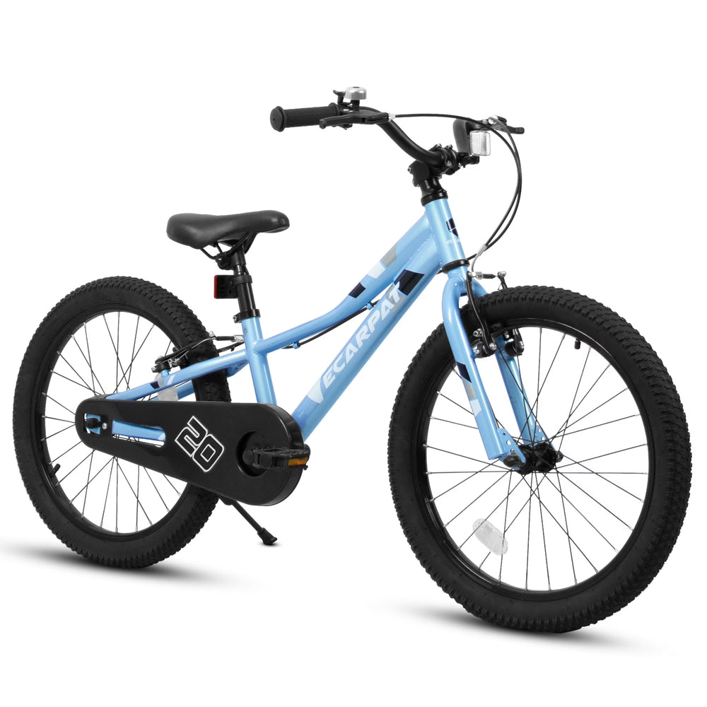 Ambifirner 20 in BMX Style Bike, Hi - Ten Carbon Steel Frame with Front V - Brake & Rear Coaster Brake, Easy Assembly, Adjustable Seat for Learning Riders (Blue)